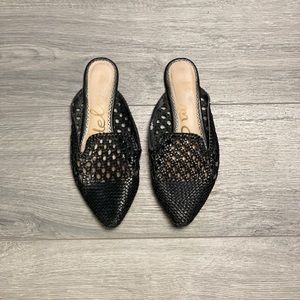 Sam Edelman Navya Black Woven Slides